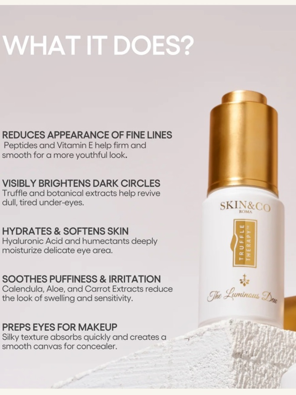 Skin & Co Roma The Luminous Dew Truffle Therapy Eye Serum - full size